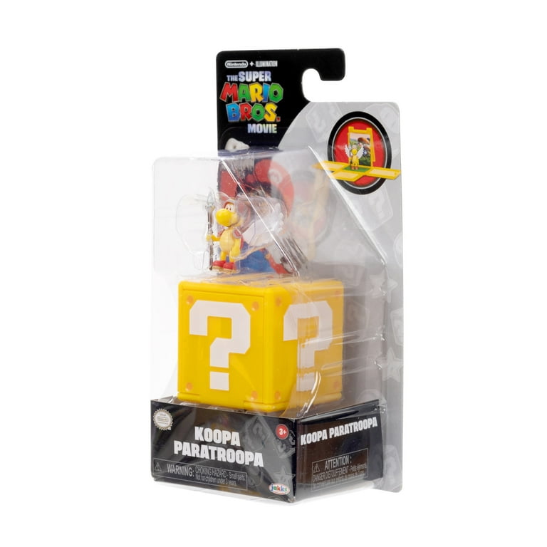 Super Mario Bros Le Film - Figurine miniature 1,25 avec Bloc Point  d'interrogation - Koopa Paratroopa