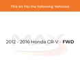 thumbnail image 2 of Max Advanced Brakes - Brake Kit for 2012 2013 2014 2015 2016 Honda CR-V FWD Front Replacement Disc Brake Rotors and Ceramic Brake Pads, 2 of 9