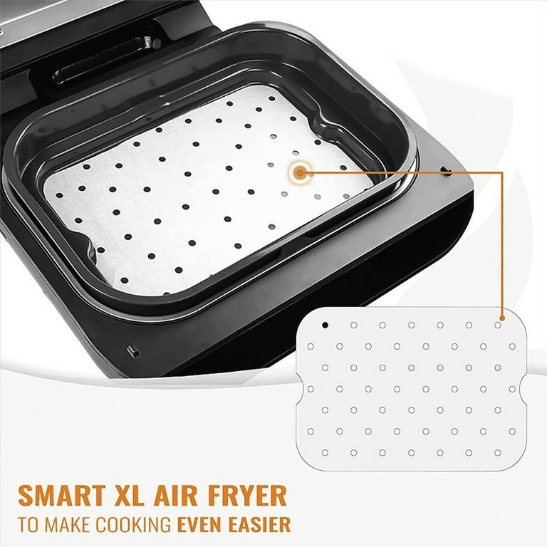 Air Fryer Parchment Paper Liners for Ninja Foodi XL Smart FG551 6-in-1 Indoor Grill, Ninja Foodi Accessories, Men's, White