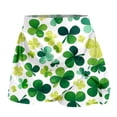 thumbnail image 4 of DHFJKG Womens Athletic Skorts For Running Tennis Clover Print Workout Mini Skirt With Built In Shorts Comfortable Activewear Stylish Skirt, 4 of 7
