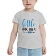 thumbnail image 2 of Little Brother with Love Arrow Funny Toddler T-Shirts for Boys Girls (Gray, Youth M), 2 of 5