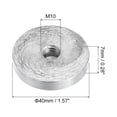 thumbnail image 2 of Unique Bargains M10 Thread 40mm Diameter Round Shape Aluminum Disc Hardware 1pack Aluminum Circle Disc Glass Top Adapter for Glass Table, 2 of 5