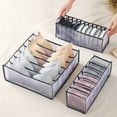 thumbnail image 2 of Foldable Underwear Storage Box Household Storage Drawer Divider Grid Organizer for Underwear/Bra/Socks, 2 of 8