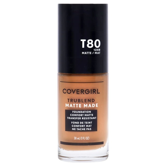 Base líquida Covergirl TruBlend Matte Made Caramelo tostado T80 1 oz