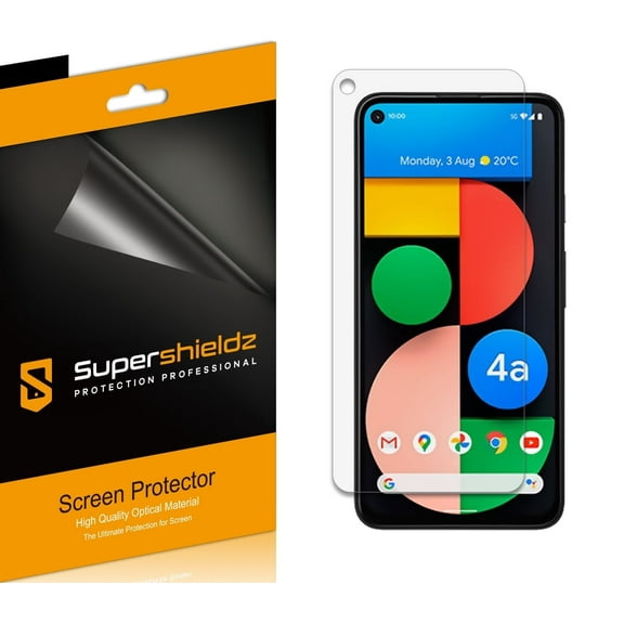 [6-Pack] Supershieldz for Google Pixel 4a 5G UW / Pixel 4a 5G Screen Protector, Anti-Glare & Anti-Fingerprint (Matte) Shield