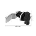 thumbnail image 4 of 3pcs Cam Lock: Zinc Alloy T-Handle Lock For Tool Box Cabinet Door And Industrial Equipment Ergonomic Design Easy Installation, 4 of 4