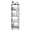 Brown, variant on SolidPal 5 Tier Metal Wire Storage Rack, Rolling Cart with Wooden Top and Side Hooks for Kitchen Bathroom Laundry
