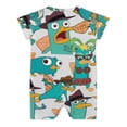 thumbnail image 2 of Phineas And Ferb Baby Romper Short Sleeve Bodysuits Soft Rompers Summer Clothes One-Piece Jumpsuits Outfits 12-18M, 2 of 8