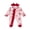Pink Red, variant on RUINIXCW Newborn Baby Girl Christmas Outfit Infant Girls Fall Winter Clothes Xmas Footed Romper Bow Print Long Sleeve Zip Up Footie Jumpsuit Headband