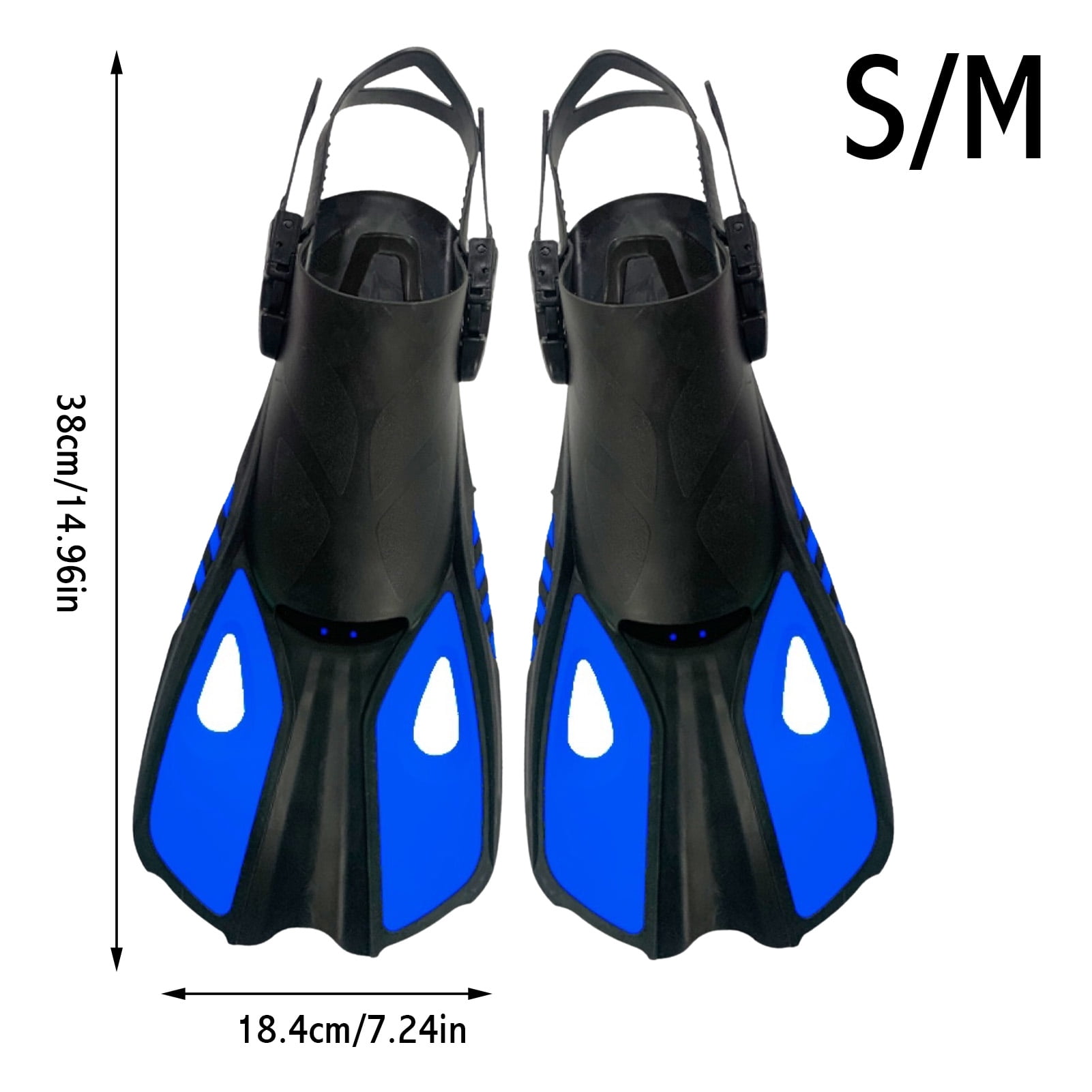 Details about   Snorkeling Adjustable Fins for All Family Open Heel Diving Swimming Flippers 