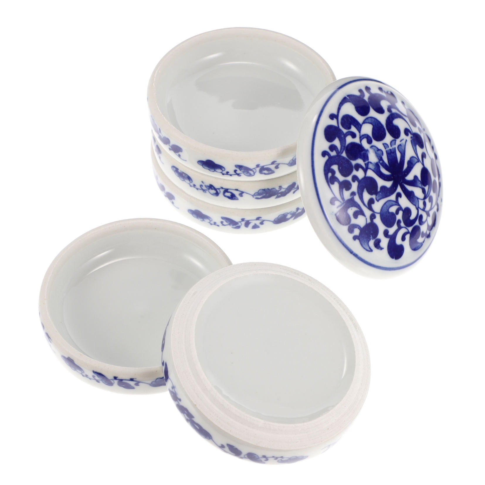 Raindrops  Five Blue and White Color Palette Practical Pigment Tray