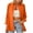 Orange, variant on Button up Shirts for Women Cotton Long Sleeve Womens Blouses Open Front Solid Collared Light Blue Shirt