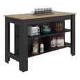 thumbnail image 1 of Cala Wide Kitchen Island with Spacious Prep Table Engineered Wood Multi-Color, 1 of 9