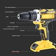 Battery Brushless Hammer Drill Cordless Impact Drill Electric