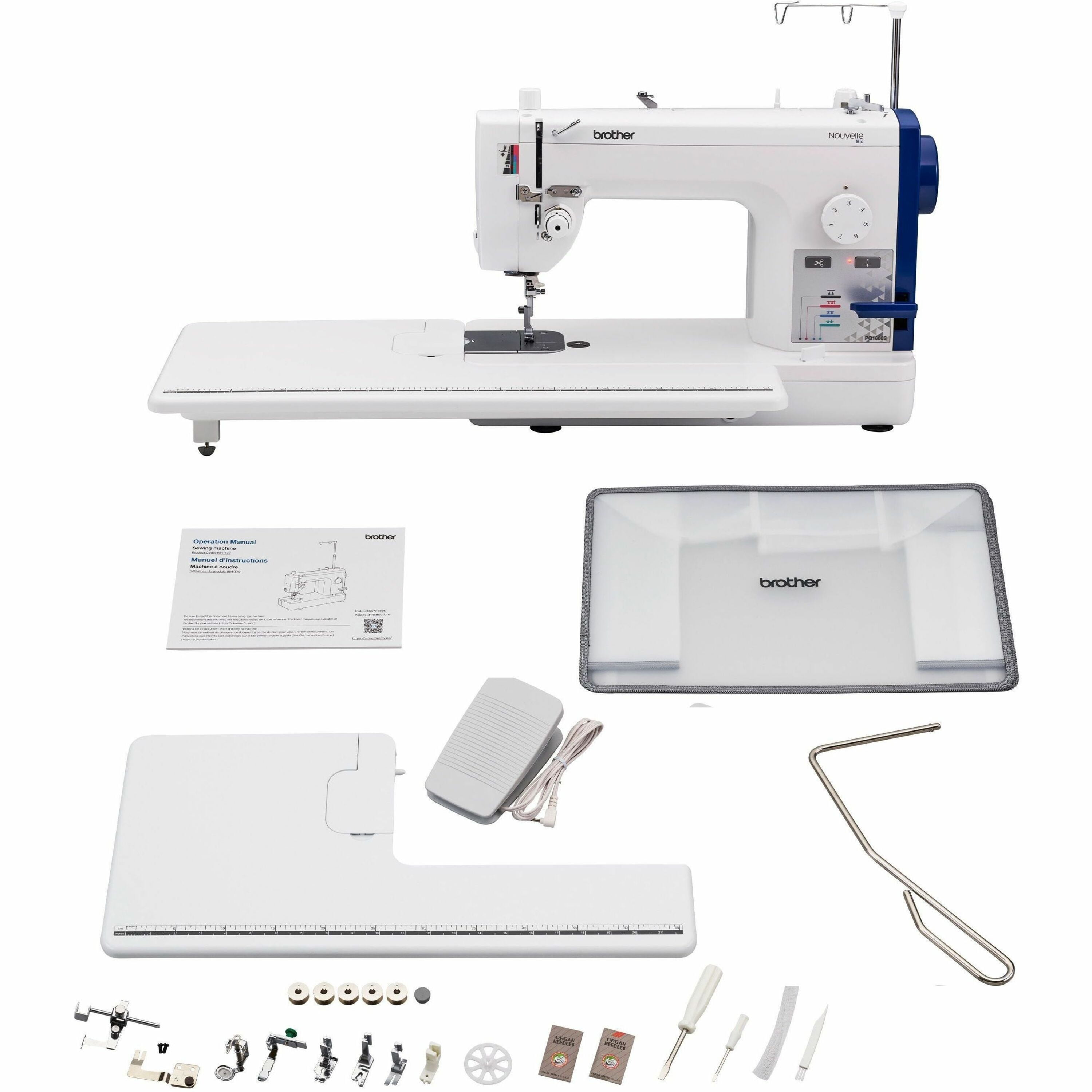 Brother PQ1600S High Speed 1500 SPM Straight Stitch Sewing and Quilting Machine