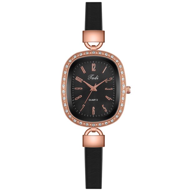 Reloj de moda para mujer Reloj Correa de cuero Vestido casual Muñeca Cristal Wmkox8yii gfajkfgbkjabf1411