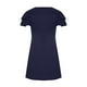 thumbnail image 5 of Puntoco Vestido De Mujer Con Volantes Y Mangas De Pétalos, Cuello Redondo, Dos Bolsillos, Color Azul Marino Xxl,Regalos Para Mujer Joven, 5 of 6