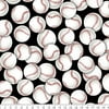 David Textiles Blizzard Fleece Baseballs 60" Fabric