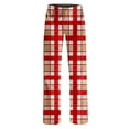 thumbnail image 4 of Byoo Toddler Boys Sleepwear Pants Plaid Graphic Basic Baggy Straight Fit Wide Leg Soft Loungewear Pants Kids Homewear, 4 of 4