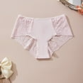 thumbnail image 2 of WRKEKC Panties for Women Plus Size High Waist Breathable Thin Lace Seamless Underwear with Comfortable Waistband for Full Coverage, 2 of 3