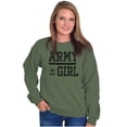 thumbnail image 5 of US Army Girl Military Star Logo Women Crewneck Sweatshirt Brisco Brands L, 5 of 6