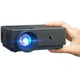 thumbnail image 1 of Mini Projector 1080P Portable Projector, Compatible with iOS/Android/ Windows/TV/HDMI/USB Black 1PC, 1 of 6