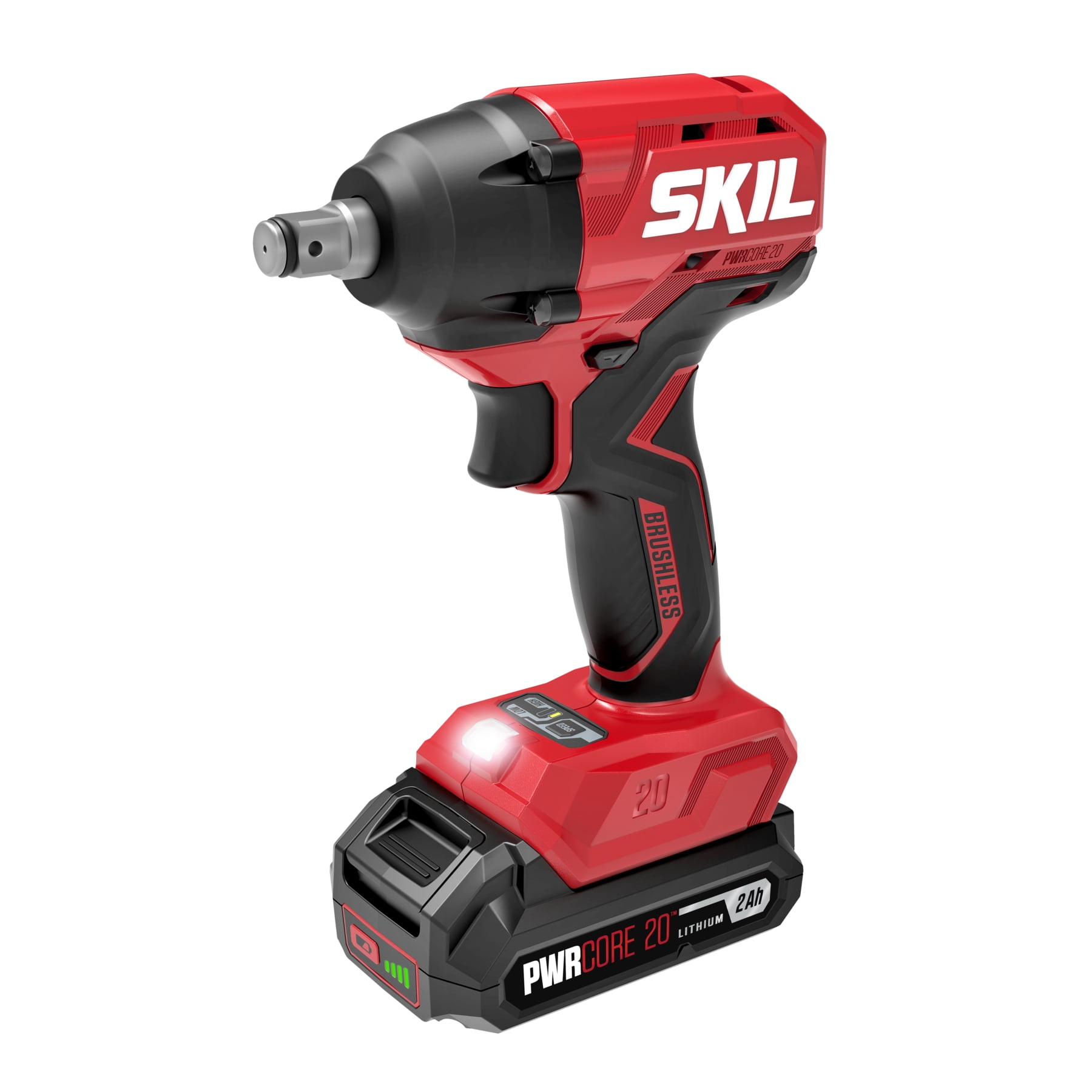 SKIL PWR CORE 20™ Brushless 20V 1/2 In. Impact Wrench with battery & charger-IW6720B-10