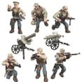 thumbnail image 4 of Soldados del ejército militar de la Segunda Guerra Mundial, soldados alemanes de la Segunda Guerra Mundial, figuras de las fuerzas especiales, MOC, bloques de construcción DIY, juguetes para niños, 4 of 5