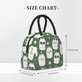 thumbnail image 2 of Rateoe Alpaca Faces Pattern Lunch Bag Women, Lunch Box, Lunch Bag, Small Leakproof Lunch Tote Large Capacity Reusable Insulated Cooler Lunch Container, 2 of 6