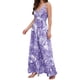 thumbnail image 3 of Lucakuins - Vestido largo de verano para mujer, sin mangas, sin espalda, cuello en V profundo, bohemio, floral Lucakuins  moda, 3 of 9