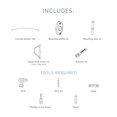 thumbnail image 2 of Moen CSR2168BN Triva Adjustable Curved Shower Curtain Rod, Brushed Nickel, 2 of 2