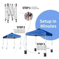 thumbnail image 4 of Costway 6ft x 6ft Blue Foldable Outdoor Canopy, Portable Adjustable Height, 4 of 10