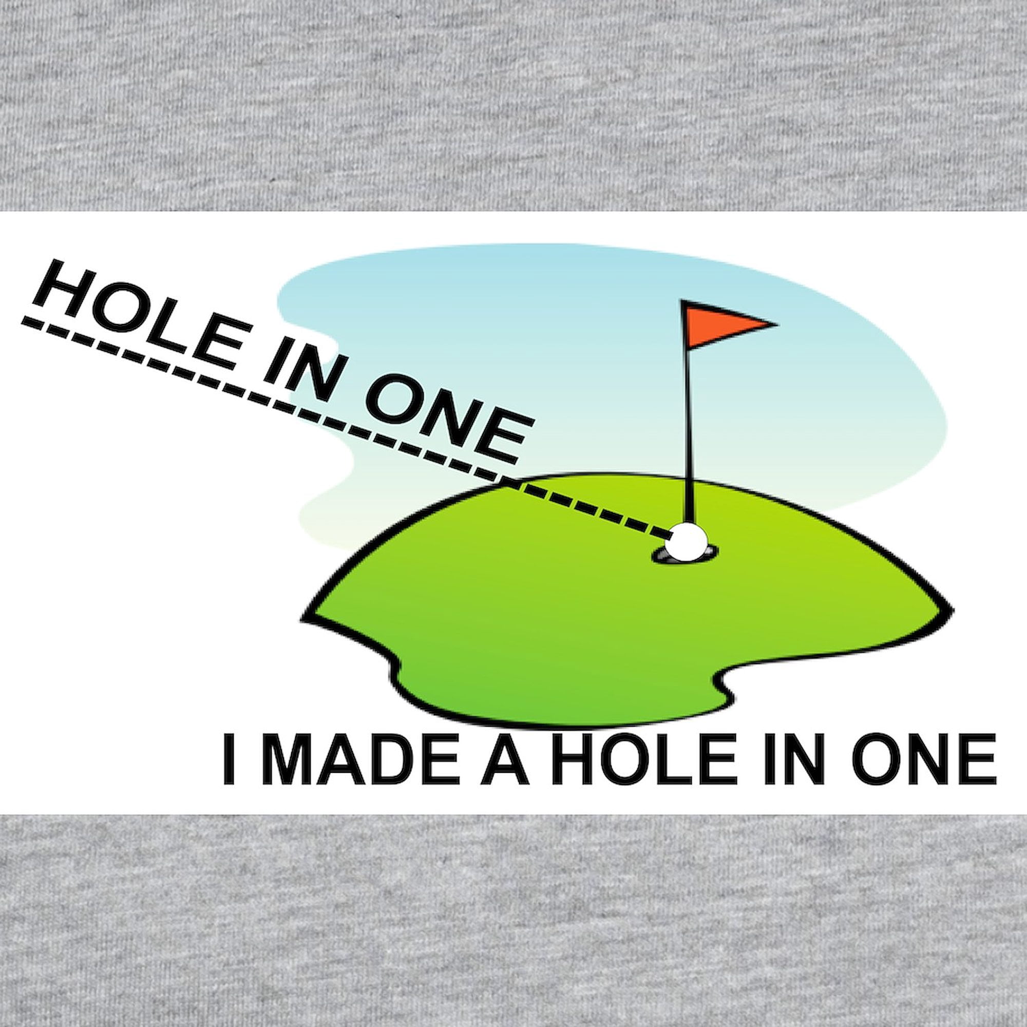 CafePress - GOLF. I MAKE A HOLE IN ONE Long Sleeve T Shirt - Womens Baseball Tee