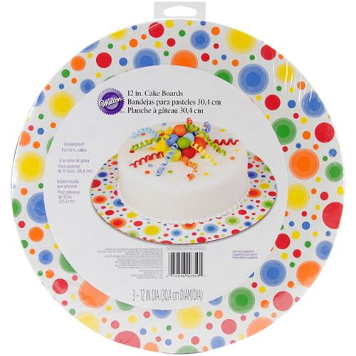 Cake Boards-12" Round Circles 3/Pkg