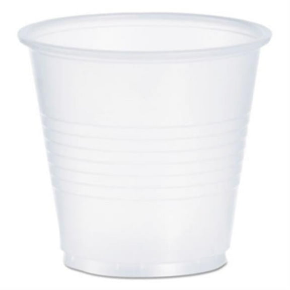 3.5 oz Polystyrene Plastic Cold Cups - Translucent