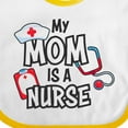 thumbnail image 4 of Inktastic My Mom is a Nurse Boys or Girls Baby Bib, 4 of 4