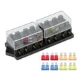 thumbnail image 1 of Caja portafusibles de cuchilla larga para coche de 8 vías DC 12V 15A con 8 Uds. Accesorio Universal para vehículo Jadeshay A, 1 of 8