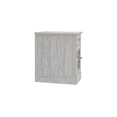 thumbnail image 3 of STYLIVIA 1-Door End Table with Drawer Decorative Panel Dusty Gray Oak 14" W × 22" D × 25" H., 3 of 11