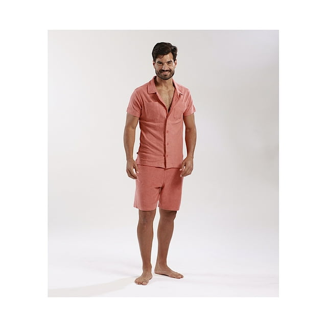 SHORT DE TOALLA 98 COAST AV. HOMBRE SH09018 ALGODÓN CORAL