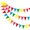 colours, variant on Outdoor Plastic Triangle Pennant Banner 10m Bunting Garland Wedding Birthday Baby Shower Camping Garden Party Decoration