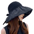 thumbnail image 1 of Boc Chapeau de Pêcheur pour Femmes Protection Solaire Anti-UV Réglable Seau à Large Bord Chapeaux de Plage Couvre-Chef, 1 of 10