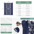 thumbnail image 6 of Japanese Balloon Curtains for Living Room/French Door, Navy Blue Country Flowers Leaves Aesthetic Tie Up Curtains 63 Inch Length Energy Saving Kitchen Curtains Shades for Windows 42"x63", 6 of 8