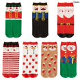 thumbnail image 2 of Christmas Socks Festive Cotton: 7 Pairs Unisex Colorful Crew Socks Holiday Socks, 2 of 10