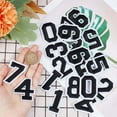 thumbnail image 3 of 5sets 50PCS Iron on Numbers Patches Black 0-9 Sew on Patches Wool Felt Embroidery Repair Patches Decals for Clothes Jerseys Varsity Jacket DIY Decoration Craft Accessories Black DIY, 3 of 7