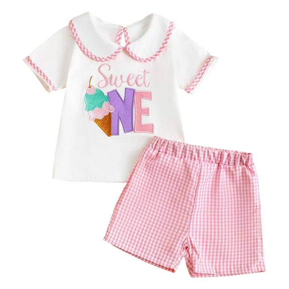 Newborn Infant Baby Girls Clothes Summer Short Sleeve Romper Sunflower Shorts Pants Outfits Set Girls Summer Set 6-18 Months,6-12 Months