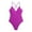 Purple, variant on RUTAYY Swimwear Women Solid Color Skinny Slim Swimsuit Bikini Summer Beachwear
