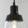 thumbnail image 5 of Better Homes & Gardens 25" Architectural 3-Light Island Pendant Light, Black Finish Clear Glass Shades, 5 of 9