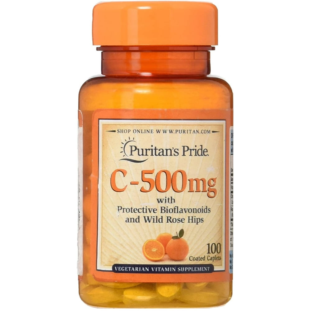 Puritan's Pride Vitamin C500 mg with Bioflavonoids & Rose Hips 100