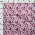 thumbnail image 3 of oneOone Viscose Jersey Red Fabric Abstract Floral Fabric For Sewing Printed Craft Fabric By The Yard 60 Inch Wide, 3 of 5