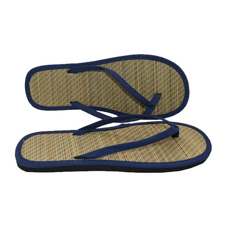 

Midewhik Celebration Activ Summer New Flip Flops Rattan Grass Ladies Japanese Home with Outside Wear Sandal Drag Flat Bottom Grass Mat Drag